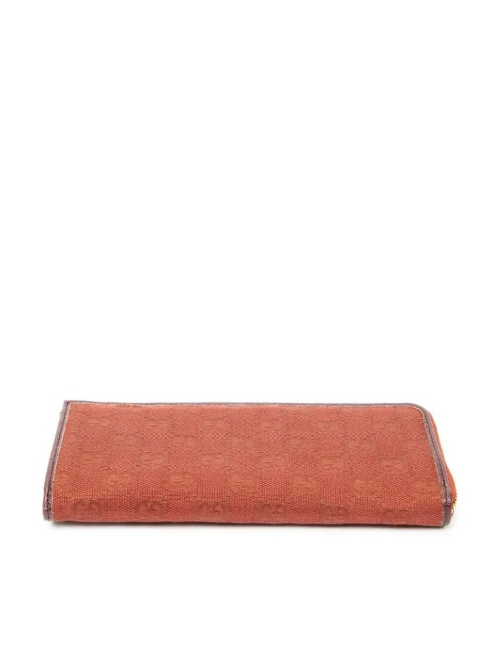 ★SOLD★ Gucci L-shaped Zip Around Wallet Red GG Canvas - Picture 3 of 5